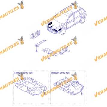 Proteccion Bajo Motor Hyundai I30 de 2007 a 2012 | Kia Cee'd de 2006 a 2009 | Cubre Carter Motores 1.6 CRDi | OEM 291101H300