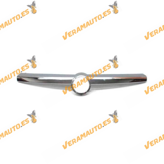 Moldura rejilla de frente Opel Astra H de 2004 a 2007 delantera cromada similar a 1400746