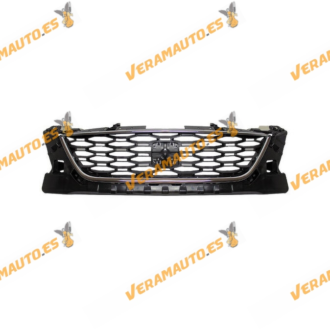 Rejilla de Frente Seat Leon FR 5F de 2012 a 2017 | Sin Anagrama | Acabado Cromado|Negro | OEM Similar a 5F0853654D