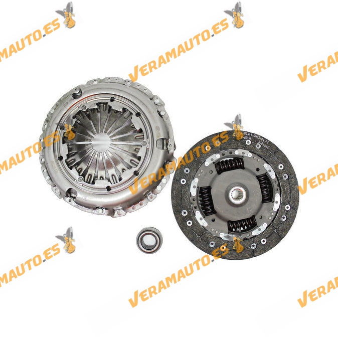 Kit de Embrague VALEO 832014 Motor Grupo PSA 1.6 HDi | Plato Presión | Disco de Embrague | Cojinete de Empuje | OE 832014