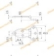 Model 2 Nickel-Plated Steel Refrigerator Hinge | Amig
