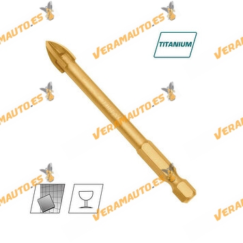 Tile Drill Bit | ø 6mm X 74mm | Titanium Tip