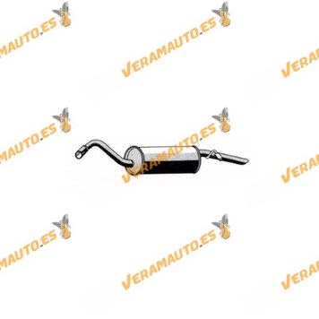 Rear Silencer Ford Escort Courier Van 1.8 Diesel from 1991 | 42mm Diameter | OE 6615099 | 6718286 | 7243477