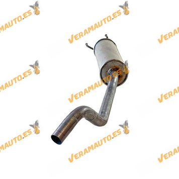 Silencioso Intermedio Opel Corsa B S93 de 1997 a 2000 1.0 12v | Modelo con Catalizador | 40kw 54cv 973cc | OE 9128616