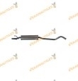 Intermediate Silencer Opel Corsa B S93 from 1997 to 2000 1.0 12v | Model with Catalytic Converter | 40kw 54hp 973cc | OE 9128616