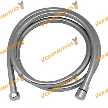 Anti-twist Shower hose Silver Finish | 1.75 Metres | PVC | Universal connection G1/2" x 1/2".