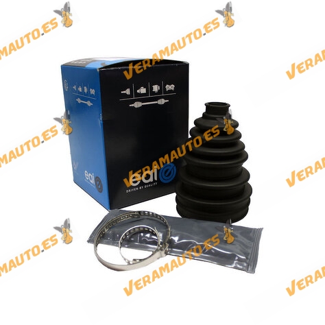 EAI Universal CV Joint Bellows | PTO Shaft Bellows Repair Kit | With Grease | With Clamps