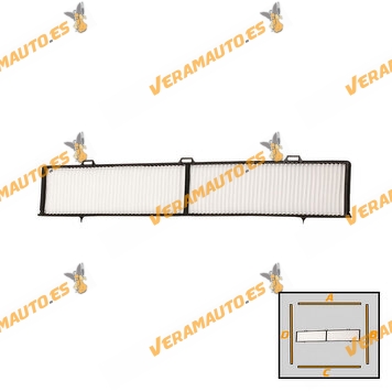 Filtro Habitáculo SRLine BMW Serie 1 (E81) (E87) | Serie 3 (E90) (E91) (E92) (E93) | X1 (E84) | OEM 64316962549