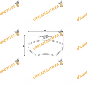 Brake Pads SRLine Front Axle Audi 80 | SEAT Cordoba | Ibiza | Inca 6K Toledo 1L | OE 1HM698151A