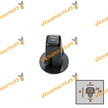 Set de 10 Grapas | Toyota Yaris Sienna Corolla Avensis 4-Runner | Cubierta Inferior del Motor y Paso de Ruedas | OEM 90189-06028