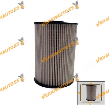 Fuel Filter FILTRON Audi A3 | SEAT Altea León | Skoda Octavia | Volkswagen Caddy Golf V VI | OEM 1K0127177B