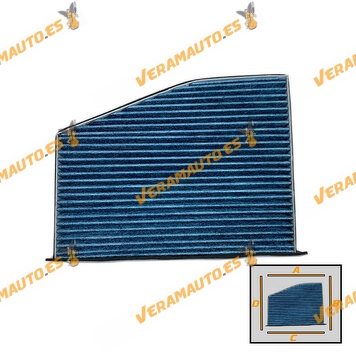 Active Carbon Cabin Filter | Brand SRLine | Audi | Seat | Skoda Volkswagen | OEM 1K0 819 644 | 1K0 819 644 A