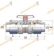 Válvula de bola | Llave de Paso | Diametro 50 x 50 | PVC