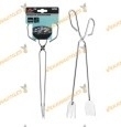 Tongs for Barbecue | Stainless Steel | Measure 30 x 4 cm