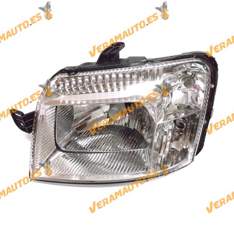 Headlamp FIAT Panda 169 from 2003 to 2012 Left | Black Connector 14 holes and 7 pins | For H4 Lamp | OE 51867677