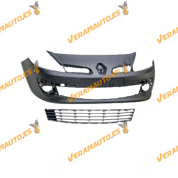 Paragolpes Delantero Renault Clio III de 2005 a 2009 | Imprimado | Con Rejilla Central de Paragolpes | OE 7701208681