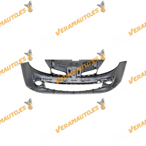 Front Bumper Renault Clio III from 2005 to 2009 | Front Bumper with Central Bumper Grille | OE 7701208681