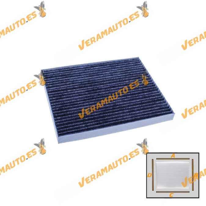 Active Carbon Cabin Filter | Hyundai | KIA | With Anti-Fungal | Anti-Allergic | Anti-Bacterial Effect | 97133-2E250