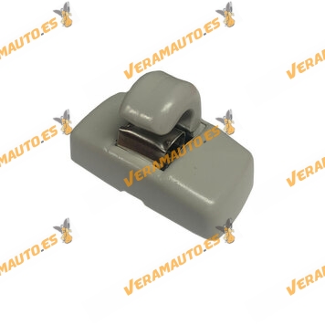 Soporte de Visera | Parasol de SEAT Ibiza Cordoba | Volkswagen Golf Bora Touran Sharan | Color Gris | OEM 3B0857563Y20