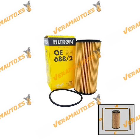 Filtro de Aceite Filtron Audi | Porsche | Seat | Skoda | Volkswagen | Engine 1.8 | 2.0 TFSI | OEM 06K115562