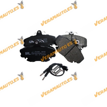 Brake Pads Dacia Logan | Renault Clio | Peugeot 205 | Front Axle | With OEM Wear Indicator Similar to 8671016708