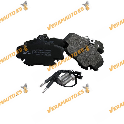 Brake Pads Dacia Logan | Renault Clio | Peugeot 205 | Front Axle | With OEM Wear Indicator Similar to 8671016708