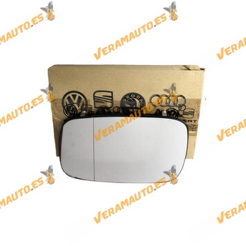 Rear view Mirror Glass Seat a Volkswagen Caddy Passat 1993 forward Support Left