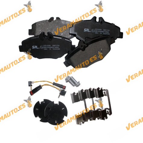 Brake Pads SRLine | Mercedes E Class (W210|W211) | Front axle | Prepared for Wear Indicator | OEM 0034206520