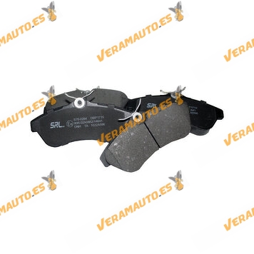 Brake Pads SRLine | Citroen C2 C3 Plurier | Front axle | Not prepared for Wear Indicator | OEM 1617270280