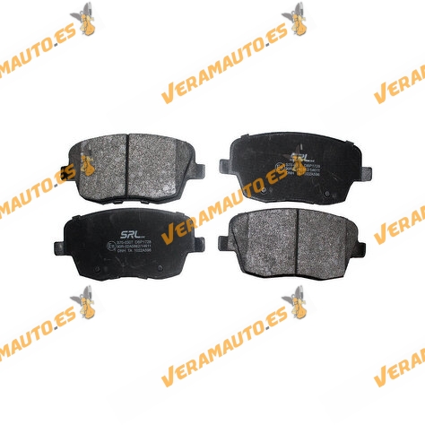 Pastillas Freno SRLine | SEAT Skoda Volkswagen | Eje Delantero | No preparado para Indicador de Desgaste | OEM 6Q0698151A