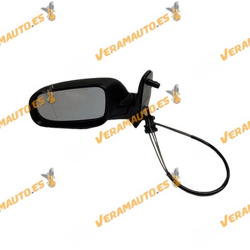 Espejo Retrovisor Volkswagen Sharan de 2000 a 2004 | Izquierdo | Ajuste Mecanico | Negro | OEM 7M0857527