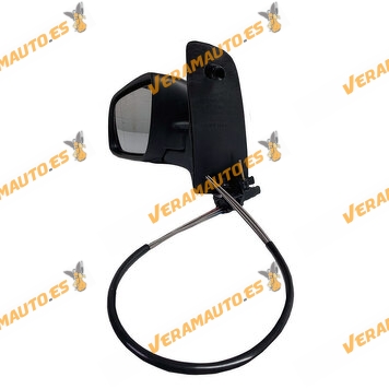 Rearview Mirror Volkswagen Sharan from 2000 to 2004 | Left | Mechanical Adjustment | Black | OEM 7M0857527