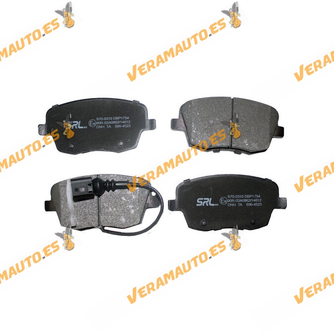 Brake Pads SRLine | SEAT Skoda Volkswagen | Front Axle | With Wear Indicator | OEM 6Q0698151A