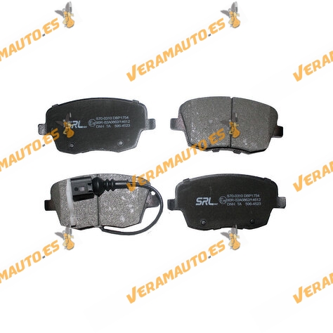 Brake Pads SRLine | SEAT Skoda Volkswagen | Front Axle | With Wear Indicator | OEM 6Q0698151A