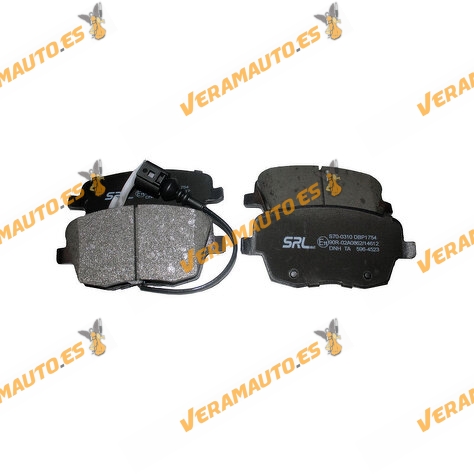 Brake Pads SRLine | SEAT Skoda Volkswagen | Front Axle | With Wear Indicator | OEM 6Q0698151A