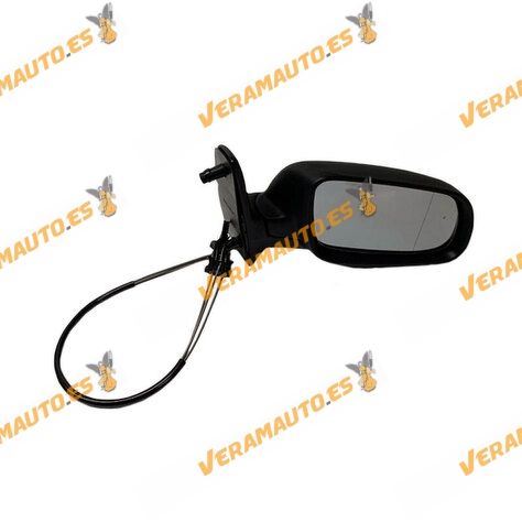 Espejo Retrovisor Volkswagen Sharan de 2000 a 2004 | Derecho | Ajuste Mecanico | Negro | OEM 7M0857528