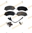 Ford Transit Brake Pads | Front Axle | With Wear Indicator | BOSCH Brake System | OE 1371403