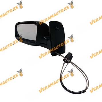 Espejo Retrovisor Volkswagen Sharan de 1998 a 2000 | Izquierdo | Ajuste Mecanico | Imprimado | OEM 4A0857507