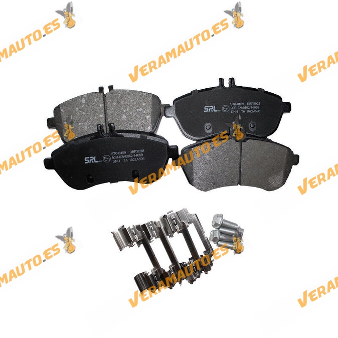 Brake Pads Mercedes C W204 C204 S204 E W212 A207 C207 S212 SLC SLK R172 | Prepared Wear Indicator | OE A0054201220