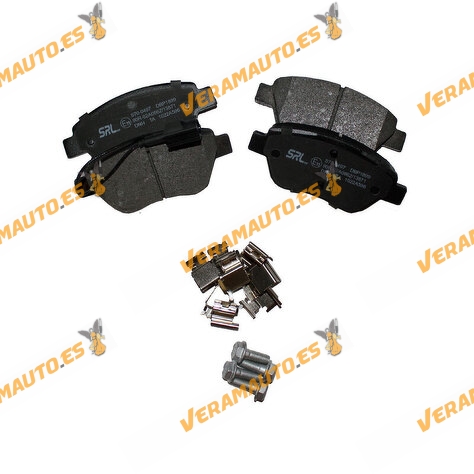 Brake Pads Fiat 500 Albea Doblo Idea Panda Siena | Ford Ka | Front Axle | With Wear Indicator | OE 1731171