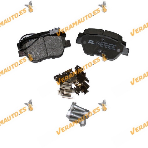 Brake Pads Fiat 500 Albea Doblo Idea Panda Siena | Ford Ka | Front Axle | With Wear Indicator | OE 1731171