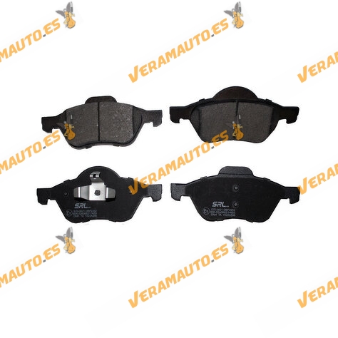 Brake Pads SRLine | Renault Megane II Scenic II | Front Axle | With Piston Clip | Anti-Squeak Plate OEM 410601237R