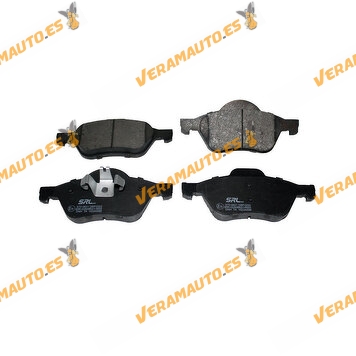 Brake Pads SRLine | Renault Megane II Scenic II | Front Axle | With Piston Clip | Anti-Squeak Plate OEM 410601237R