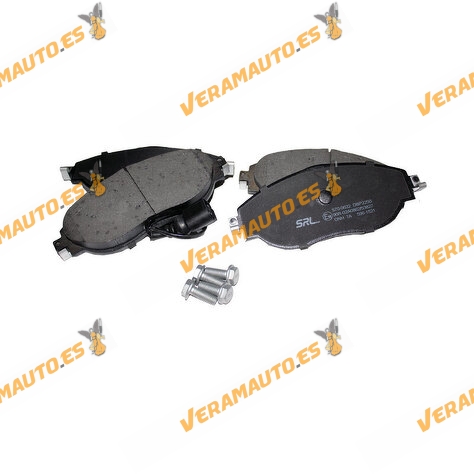 Pastillas Freno SRLine Audi | SEAT | Skoda | Volkswagen Eje Delantero | Incluido Contacto Indicador de Desgaste | OEM 7N0698151D