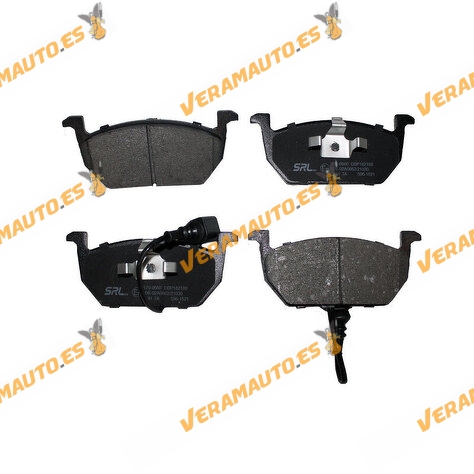 Brake Pads SRLine Audi | SEAT | Skoda | Volkswagen Front Axle | Including Wear Indicator Contact | OEM 5Q0 698 151 C