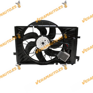 Electroventilador Mercedes Clase C W203 CL203 | CLK C209 | Enchufe de 4 Pines | OEM 2035000093