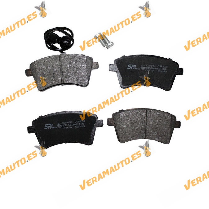 Pastillas Freno SRLine Renault Kangoo | Con Contacto Avisador Desgaste | Sistema de Frenos TRW | Eje Delantero | OE 7701209864