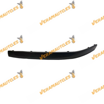 Moldura Paragolpes Skoda Octavia de 2004 a 2013 | Delantera Izquierda | Negro Texturizado | OEM Similar a 1Z0807717B41