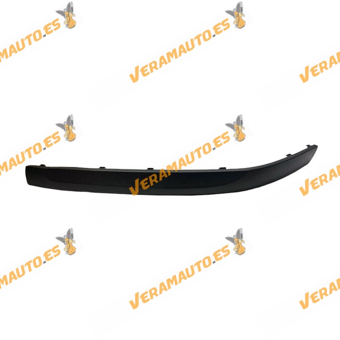 Moldura Paragolpes Skoda Octavia de 2004 a 2013 | Delantera Izquierda | Negro Texturizado | OEM Similar a 1Z0807717B41