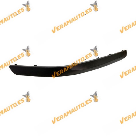 Moldura Paragolpes Skoda Octavia de 2004 a 2013 | Delantera Derecha | Negro Texturizado | OEM Similar a 1Z0807718B41